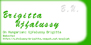 brigitta ujfalussy business card